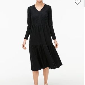 J.Crew NWT Black Midi Tiered Dress